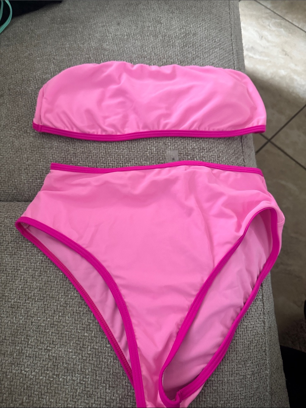 Women’s Pink Two-Piece Swim Set